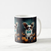Mug Papillon d'Halloween avec la peur Citrouille (Devant droit)