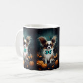 Mug Papillon d'Halloween avec la peur Citrouille (Devant gauche)