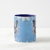 Mug Papillon d'hiver magique avec flocons de neige (Centre)