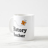 Mug Papillon d'idée de cadeau de professeur d'histoire (Devant gauche)