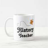 Mug Papillon d'idée de cadeau de professeur d'histoire (Gauche)