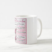 Mug Papillon DIL Vous êtes aussi ma fille dans le coeu (Devant droit)