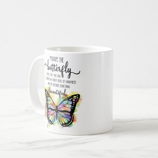 Mug Papillon d'inspiration coloré (Devant gauche)