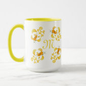 Mug Papillon d'or Koi Monogramme (Gauche)
