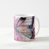 Mug Papillon Dreamy aux fleurs roses (Devant droit)