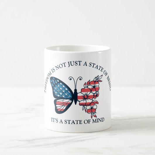 Mug Papillon du 4 juillet (Centre)