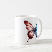 Mug Papillon du drapeau américain (Devant droit)