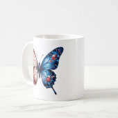 Mug Papillon du drapeau américain (Devant gauche)