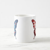 Mug Papillon du drapeau américain (Centre)