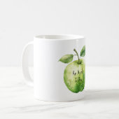 Mug Papillon d'un jour pomme verte (Devant gauche)