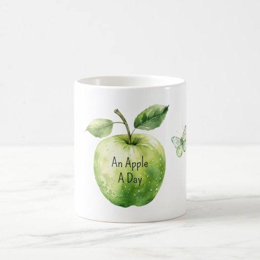 Mug Papillon d'un jour pomme verte (Centre)