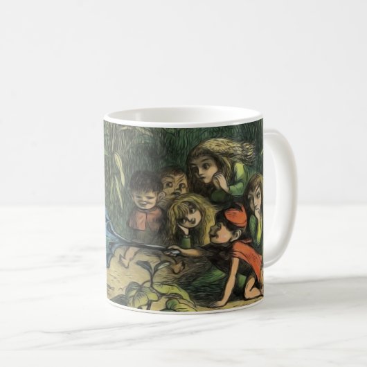 Mug Papillon Elf Art Cute Elves Papillons (Devant droit)