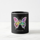 Mug Papillon en cristal arc-en-ciel bijoux (Centre)