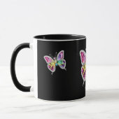 Mug Papillon en cristal arc-en-ciel bijoux (Gauche)