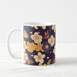 Mug Papillon en fleurs de cerisier asiatique