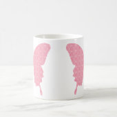 Mug Papillon en papier peint - rose clair (Centre)