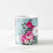 Mug Papillon et cadeau de la fête des mères Roses Vint (Centre)