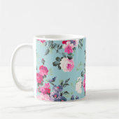 Mug Papillon et cadeau de la fête des mères Roses Vint (Gauche)