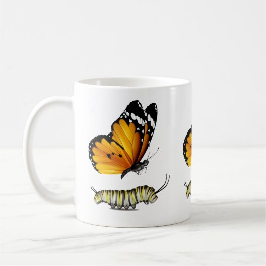 Mug Papillon et chenille (Gauche)