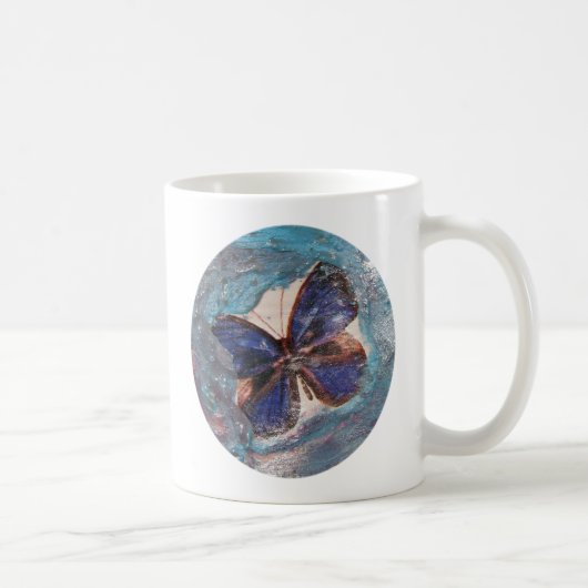 Mug Papillon et collage de rayonne fondue (Droite)