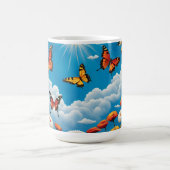 Mug Papillon et Fleurs (Centre)