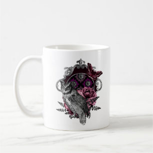 Mug Papillon Et Fleurs De Chouette Noire - Gothique