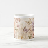 Mug papillon et floral aquarelle (Centre)