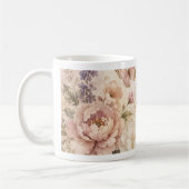 Mug papillon et floral aquarelle (Gauche)