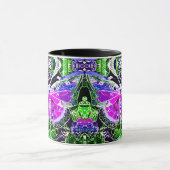 Mug Papillon et Médaillon Motif Batik en violet (Centre)
