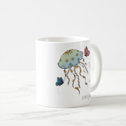 Mug Papillon et méduse (Devant droit)