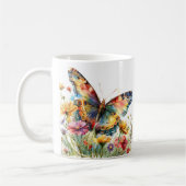 Mug Papillon et pâte à café Fleur sauvage (Gauche)