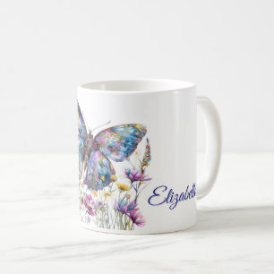 Mug Papillon et pâte à café Fleur sauvage