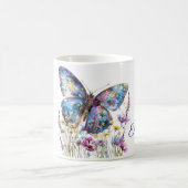 Mug Papillon et pâte à café Fleur sauvage (Centre)