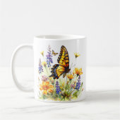 Mug Papillon et pâte à café Fleur sauvage (Gauche)