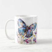 Mug Papillon et pâte à café Fleur sauvage (Gauche)
