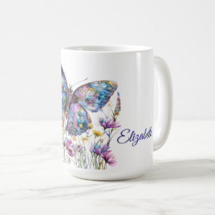 Mug Papillon et pâte à café Fleur sauvage