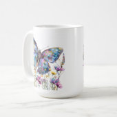 Mug Papillon et pâte à café Fleur sauvage (Devant gauche)