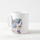 Mug Papillon et pâte à café Fleur sauvage (Devant gauche)