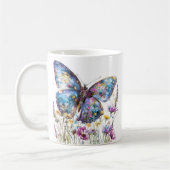 Mug Papillon et pâte à café Fleur sauvage (Gauche)