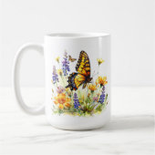 Mug Papillon et pâte à café Fleur sauvage (Gauche)