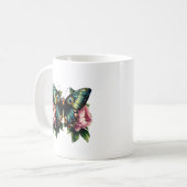 Mug Papillon et Pivoines (Devant gauche)