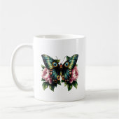 Mug Papillon et Pivoines (Gauche)