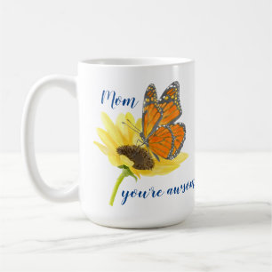 Mug Papillon et tournesol