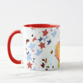 Mug Papillon étoilé, café rouge de la sonnerie (Gauche)