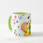 Mug Papillon étoilé, café vert de la sonnerie (Devant gauche)