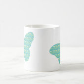 Mug Papillon féminin mignon (Centre)