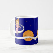 Mug papillon fille dans l'espace (Devant gauche)