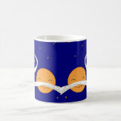 Mug papillon fille dans l'espace (Centre)