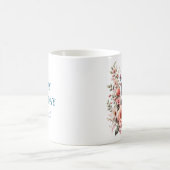 Mug Papillon Fleuriste Personnalisé Joyeux Anniversair (Centre)