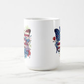 Mug Papillon, Fleurs, Fête de l'Indépendance (Centre)